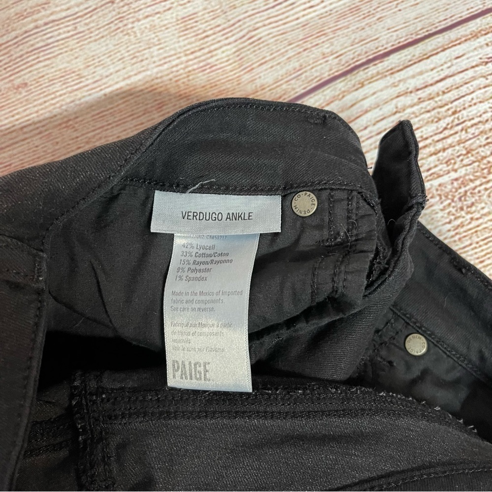Paige Verdugo Ankle Jeans Sterling Dark Coated - Picture 6 of 7